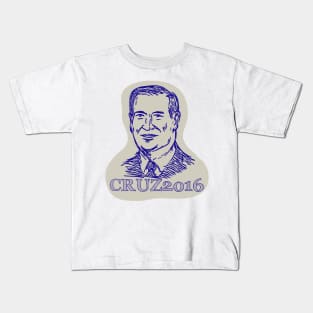 Ted Cruz 2016 President Drawing Kids T-Shirt